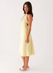 Davies Midi Dress - Yellow