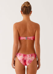 Delta Bandeau Bikini Top - Flamingo Fling