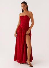 Adira Maxi Dress - Red