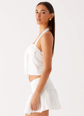 Brissy Halterneck Top - White