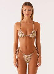 Calista Bikini Top - Swirl Leopard