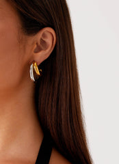 Cannon Earrings - Gold/Silver