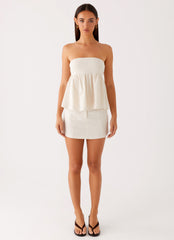 Cassie Tube Top - Oat