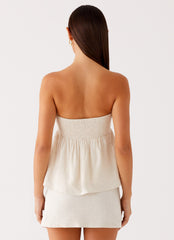 Cassie Tube Top - Oat