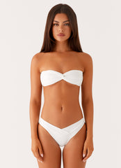 Delta Bikini Bottoms - White