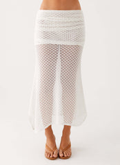 Genesis Midi Skirt - White