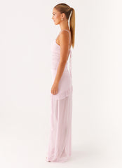 Jenni Ruffle Maxi Dress - Pink