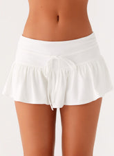 Landon Mini Skort - White