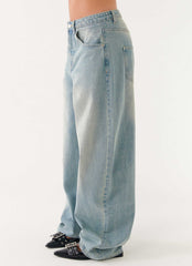Maxwell Baggy Jeans - Washed Blue