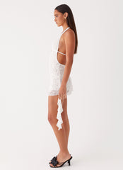 Ritz Lace Mini Dress - White