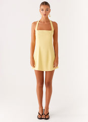 Remi Halter Mini Dress - Yellow