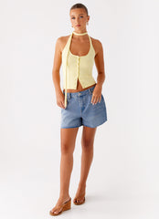 Roland Denim Shorts - Blue