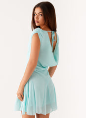 Shayla Mini Dress - Turquoise
