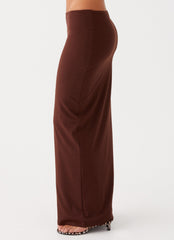 Solace Soul Maxi Skirt - Chocolate