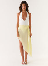 Tilly Swim Skirt - Pastel Yellow