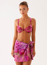 Ocean Is Calling Mini Sarong - Lavender Lagoon