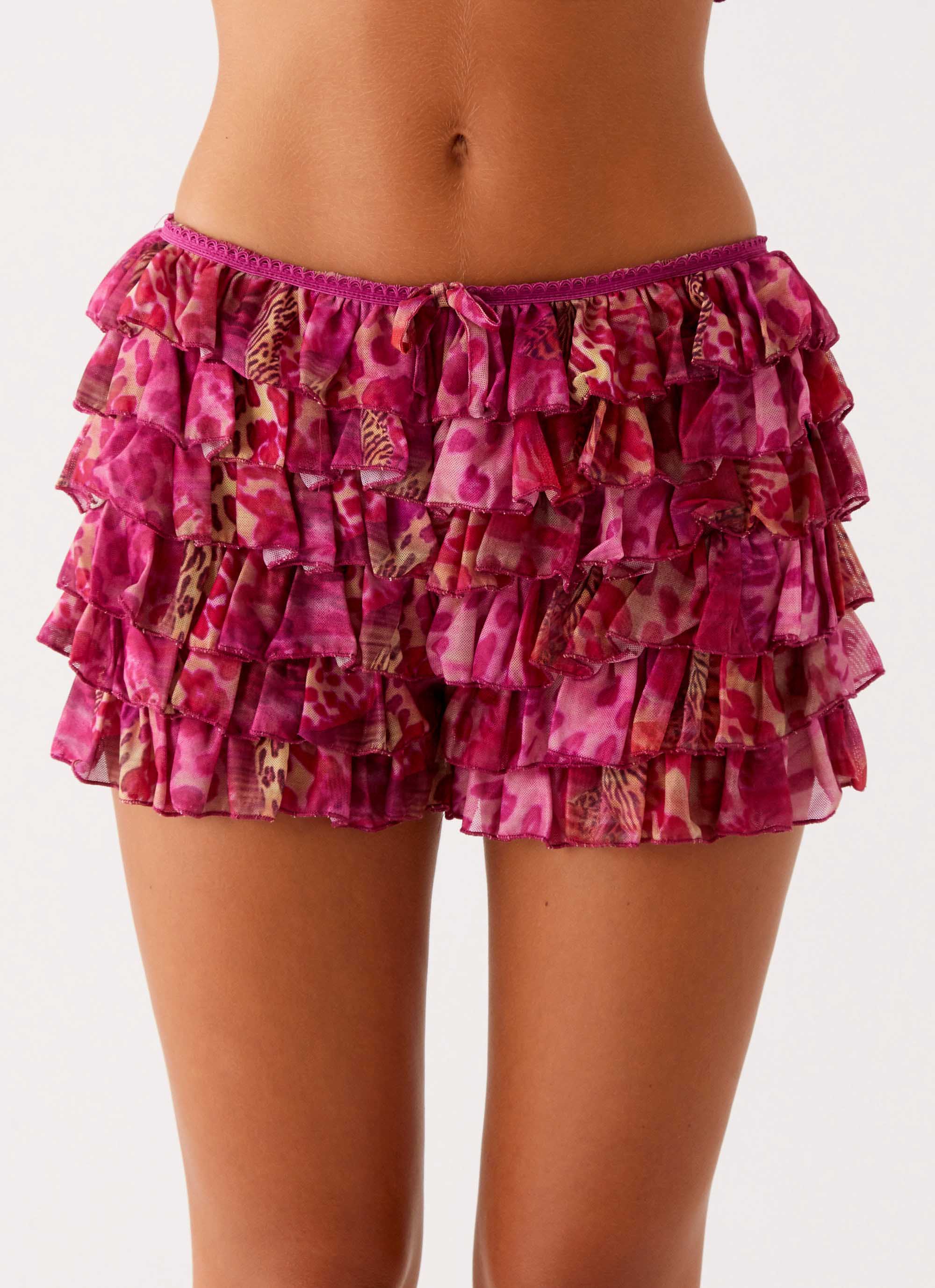 Entertain Me Bloomer Shorts - Lavender Lagoon
