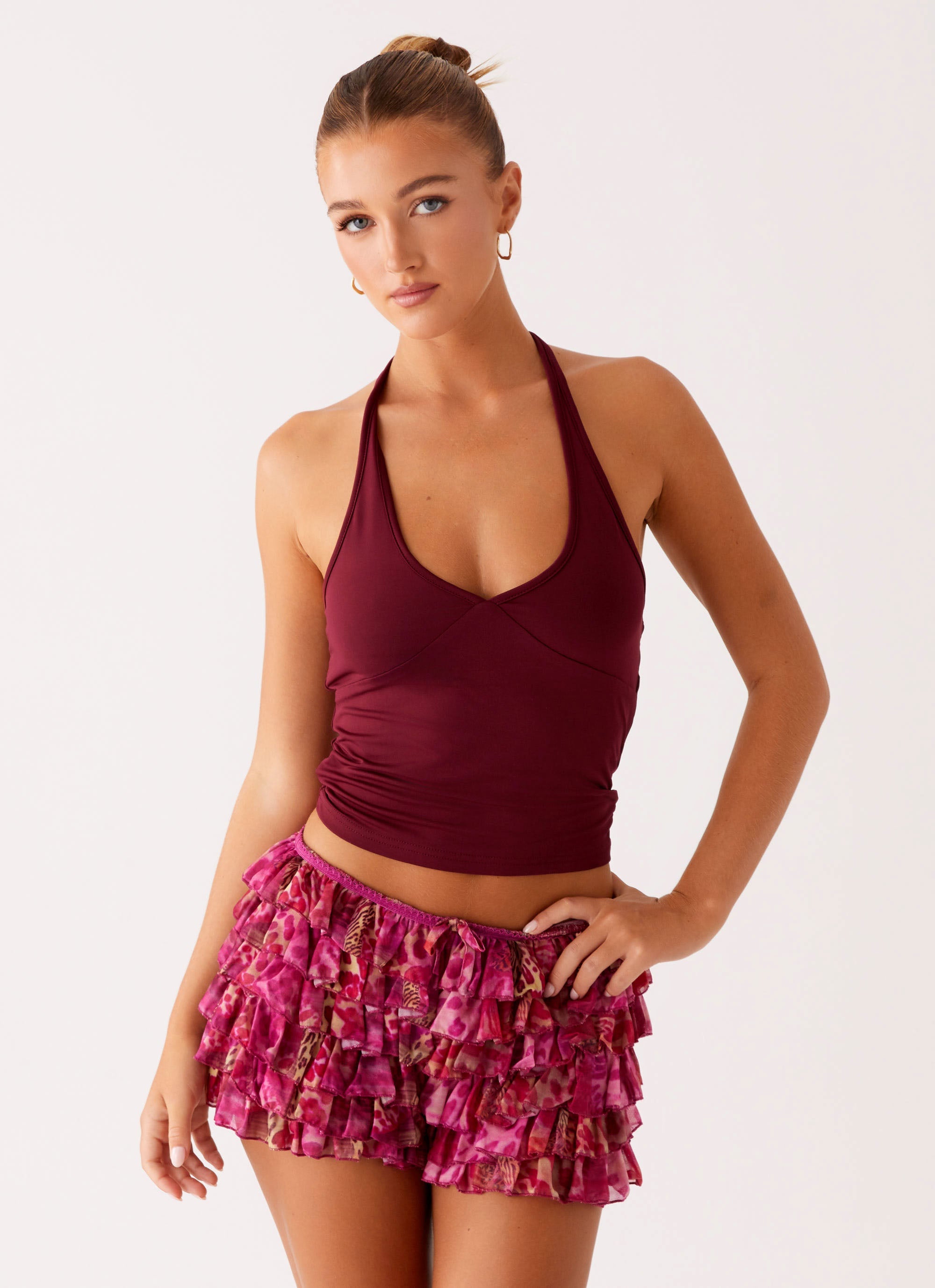 Entertain Me Bloomer Shorts - Lavender Lagoon