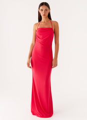 Amari Maxi Dress - Raspberry