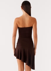 Arianne Mini Dress - Chocolate