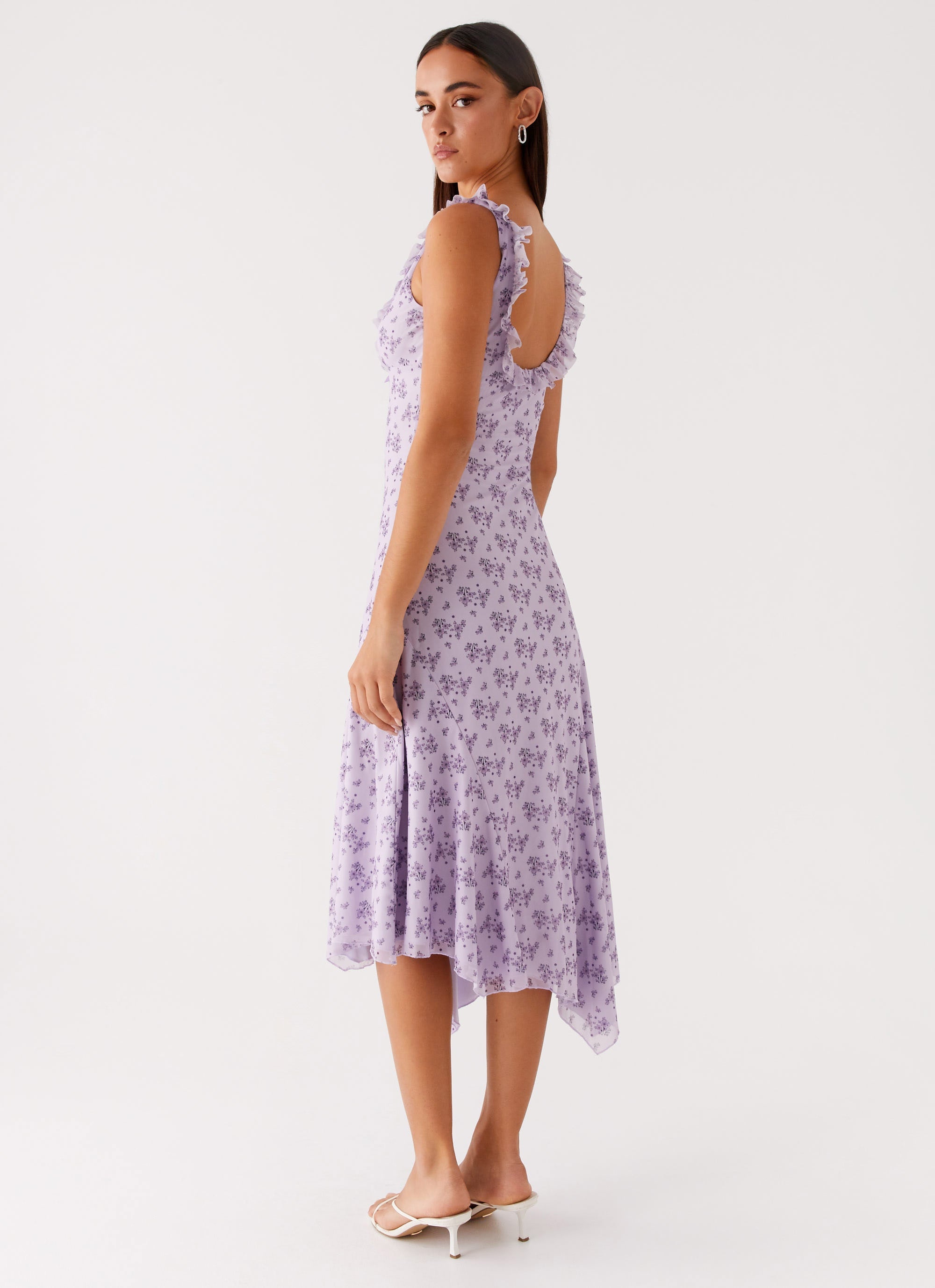 Asteri Midi Dress - Lavender Meadow