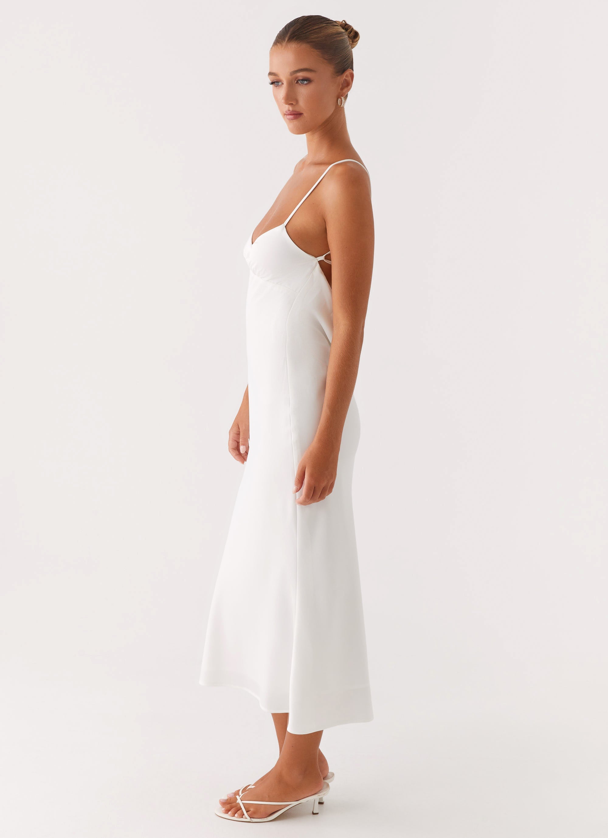 Bentley Midi Dress - White