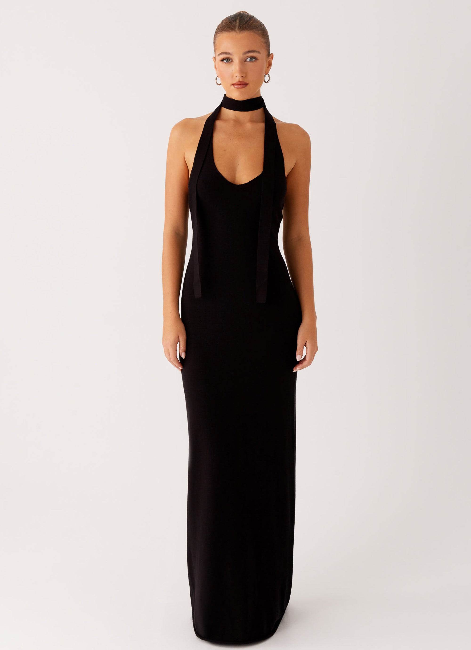 Eddie Knit Maxi Dress - Black