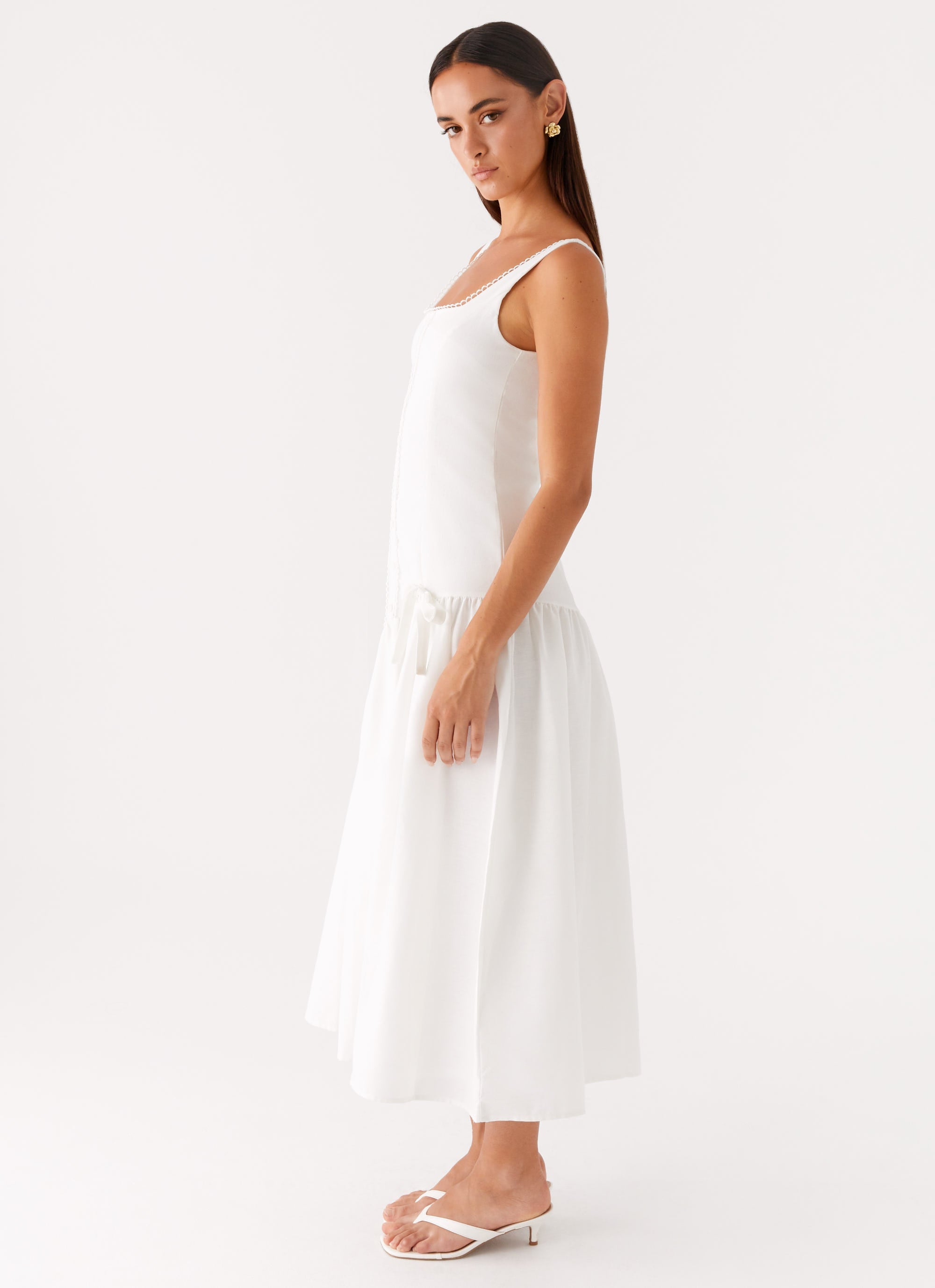 Esmerelda Midi Dress - White
