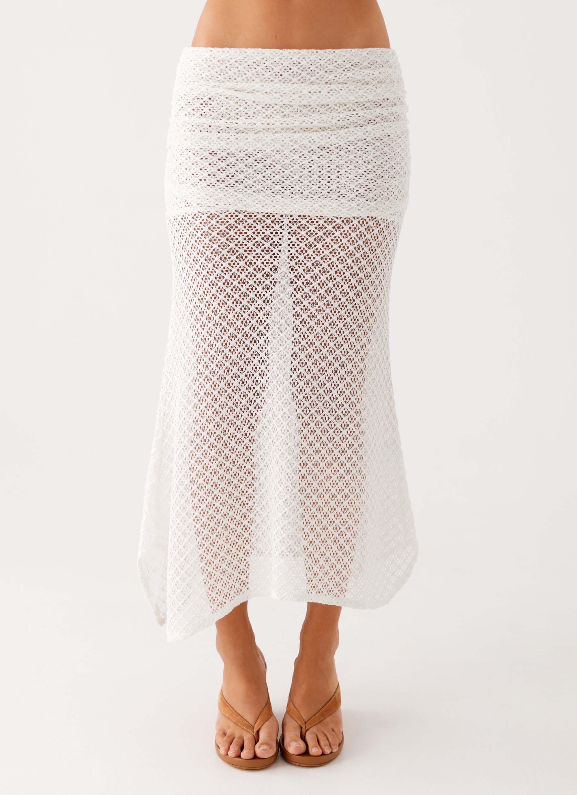 Genesis Midi Skirt - White