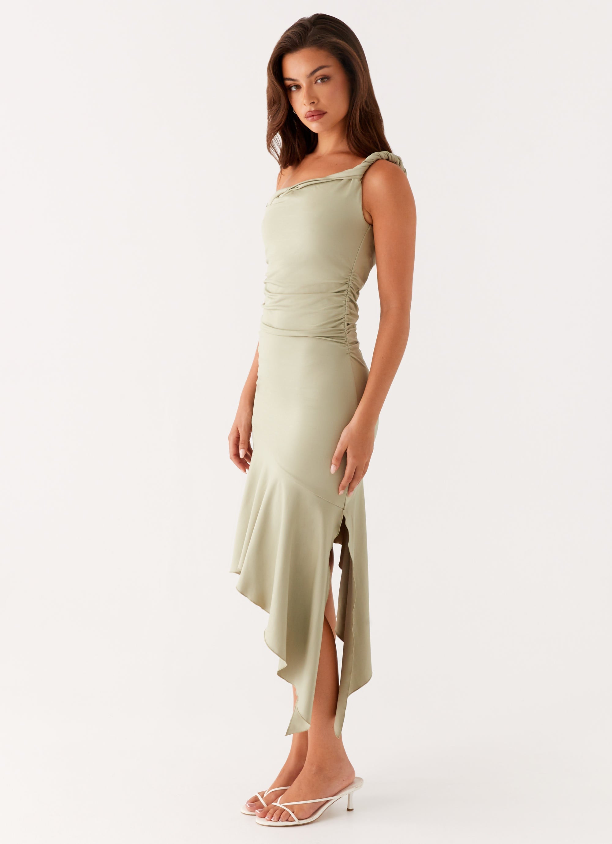 Huntah Midi Dress - Sage