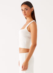 Johanna Knit Top - White