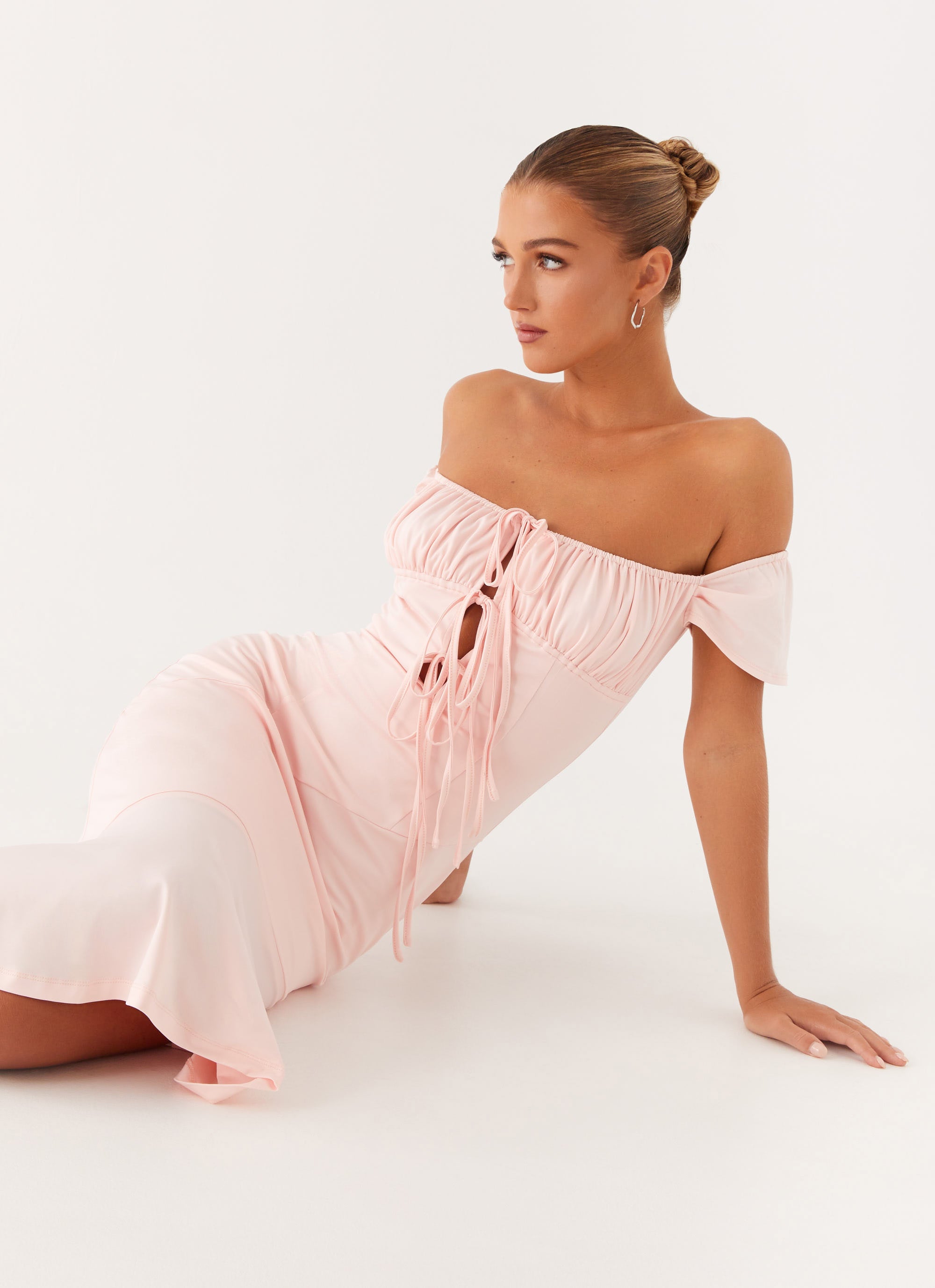 Katherine Midi Dress - Pink