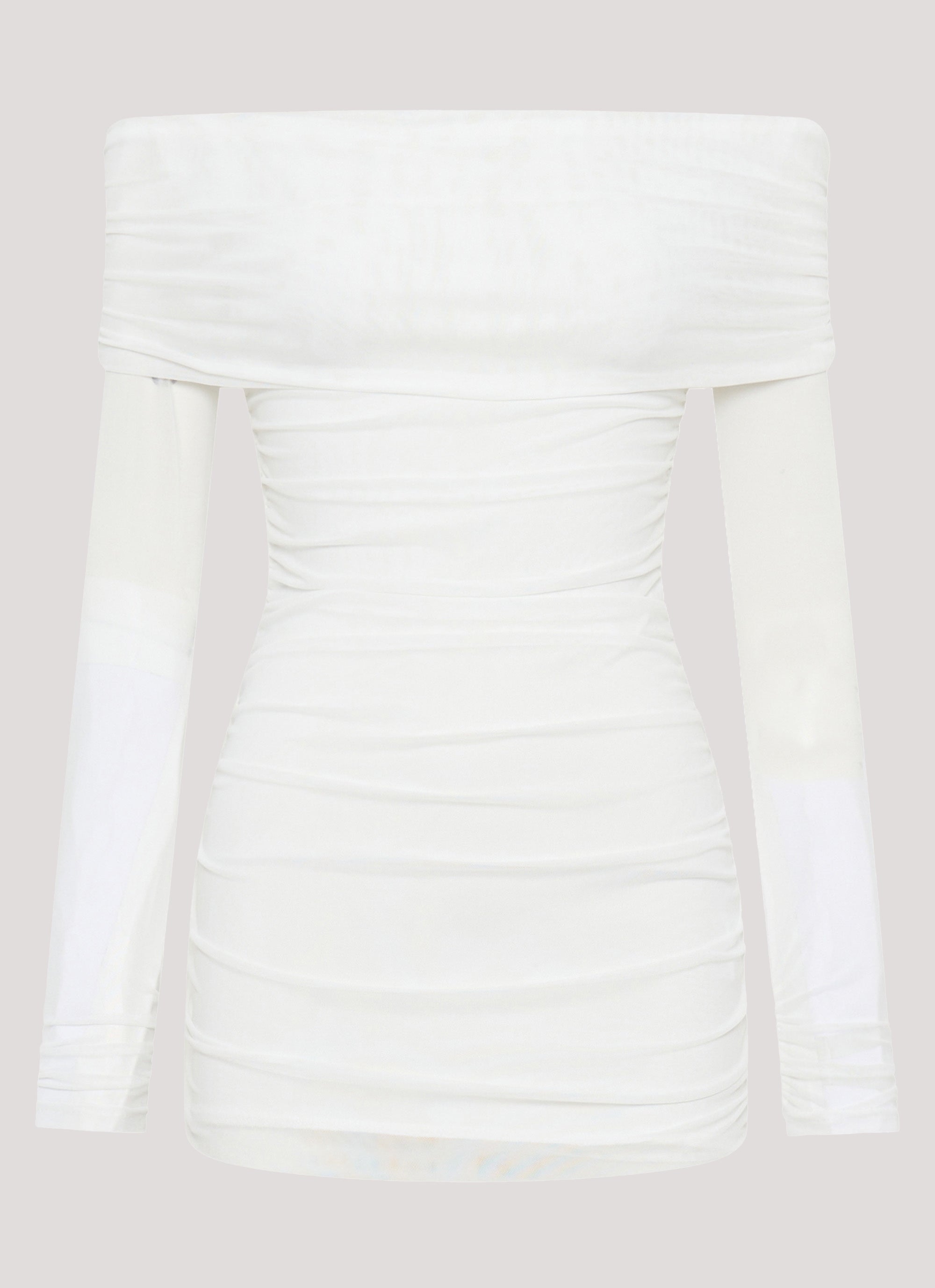 Liquid Spirit Mini Dress - White