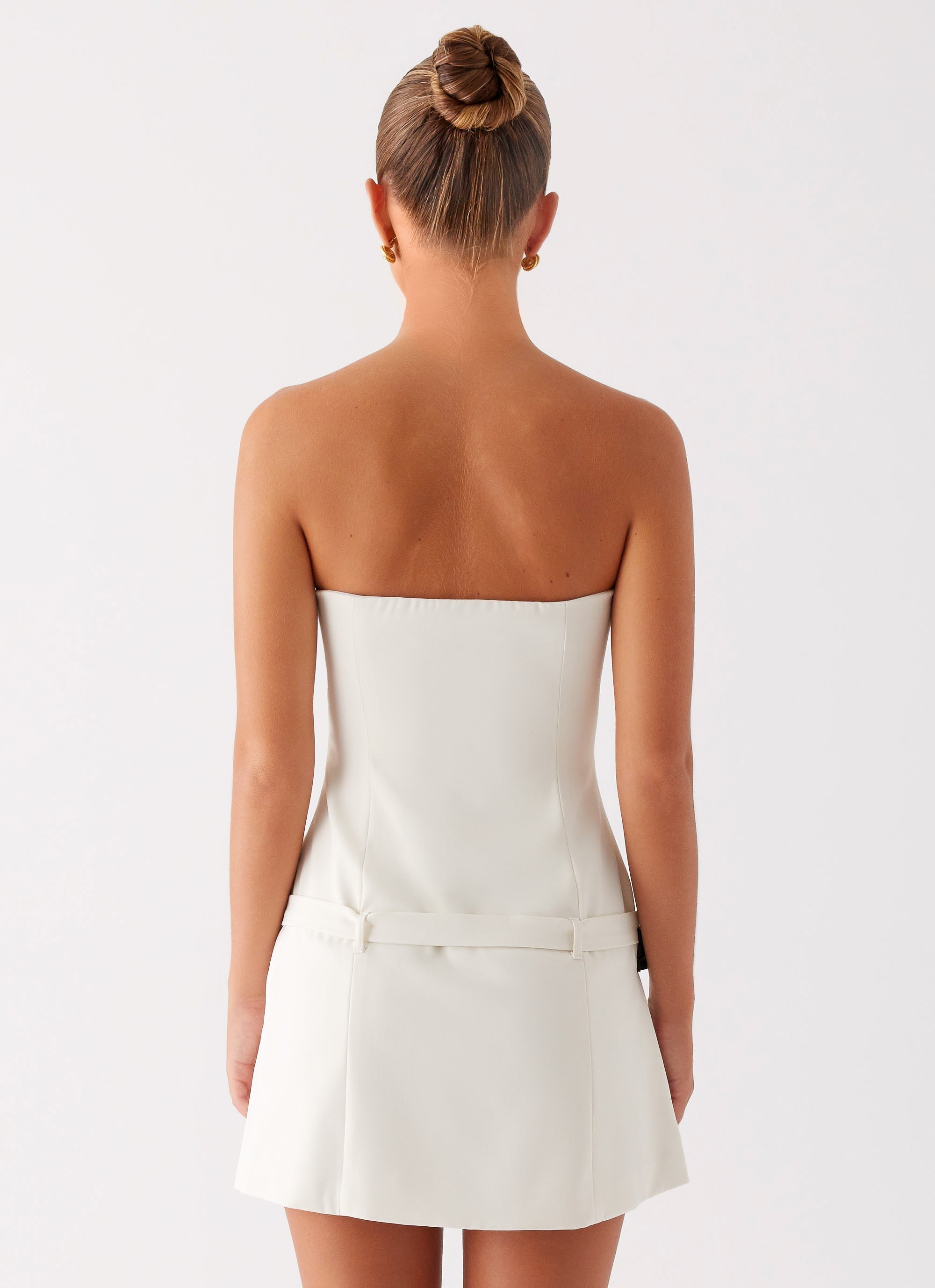 Lume Strapless Mini Dress - Ivory