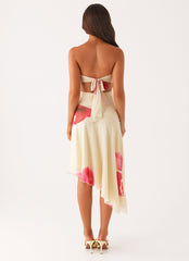 Mariposa Midi Dress - Orchid Yellow