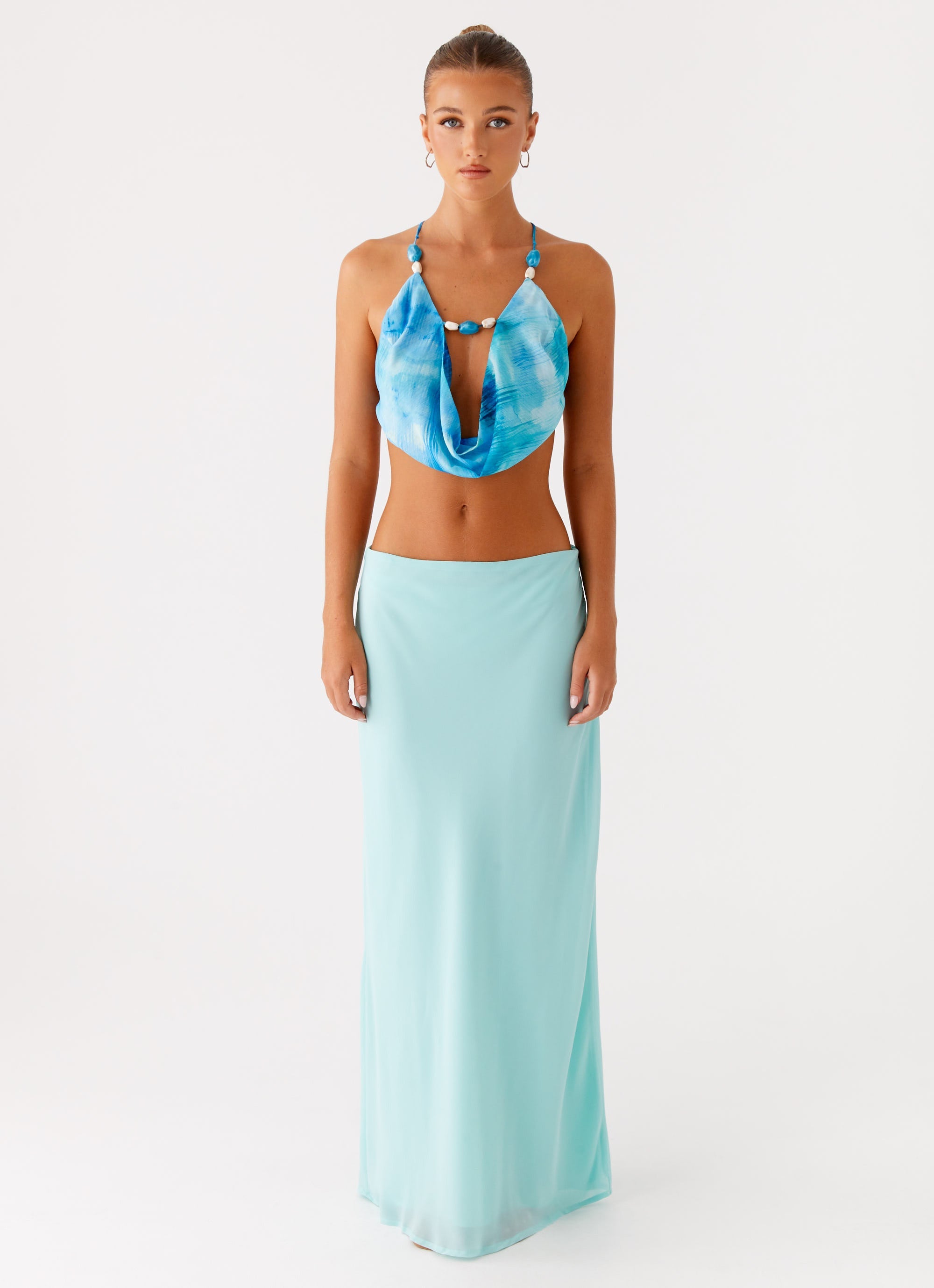 Miah Top - Blue Tie Dye