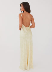Sorrento Sun Maxi Dress - Yellow Floral