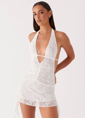 Ritz Lace Mini Dress - White