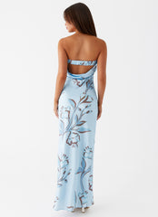 Summer Lover Maxi Dress - Blue Floral