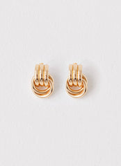 Bold Step Cuff Earrings - Gold