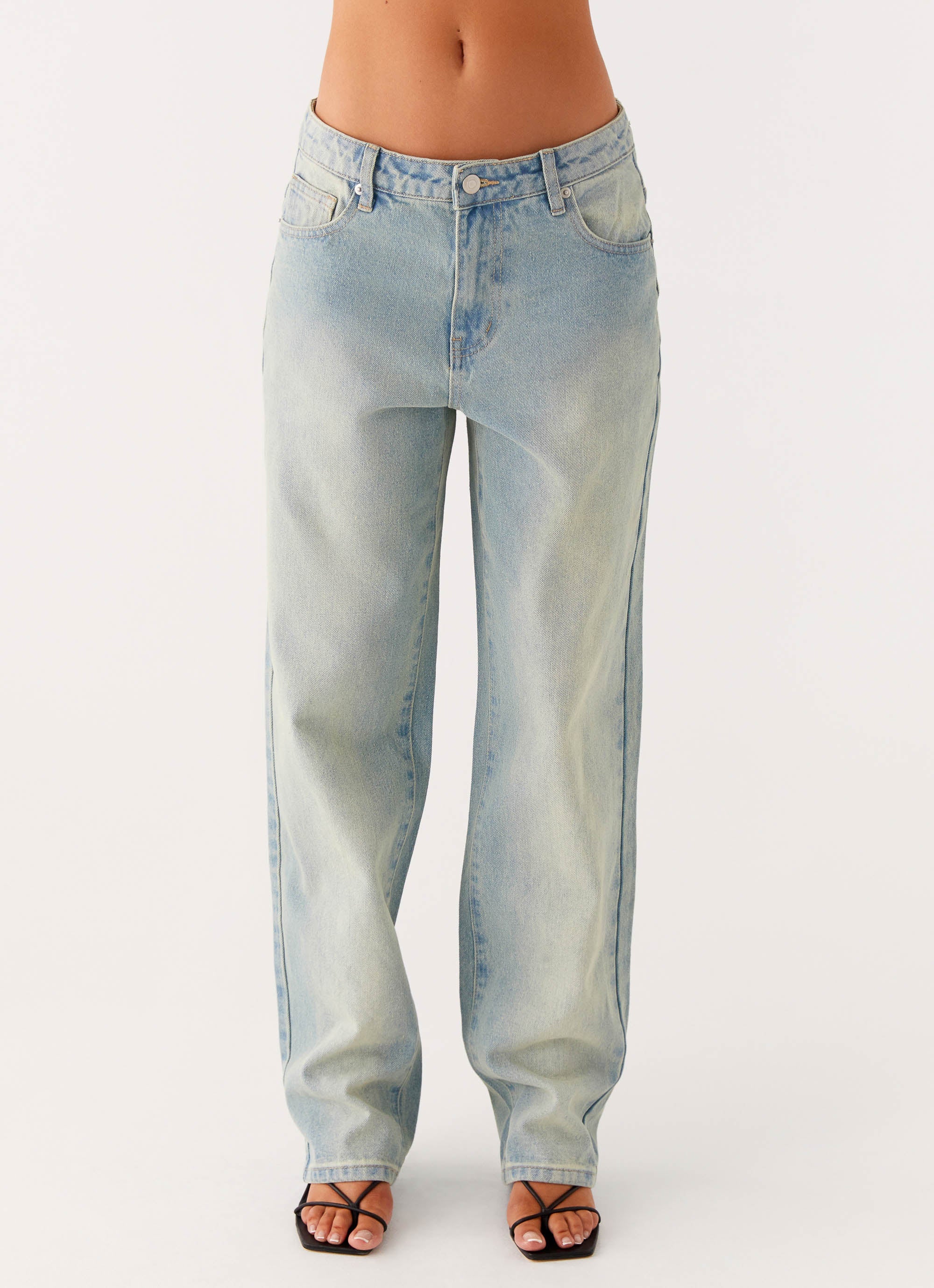 Poppy Low Rise Jeans - Vintage Denim