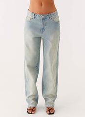 Poppy Low Rise Jeans - Vintage Denim