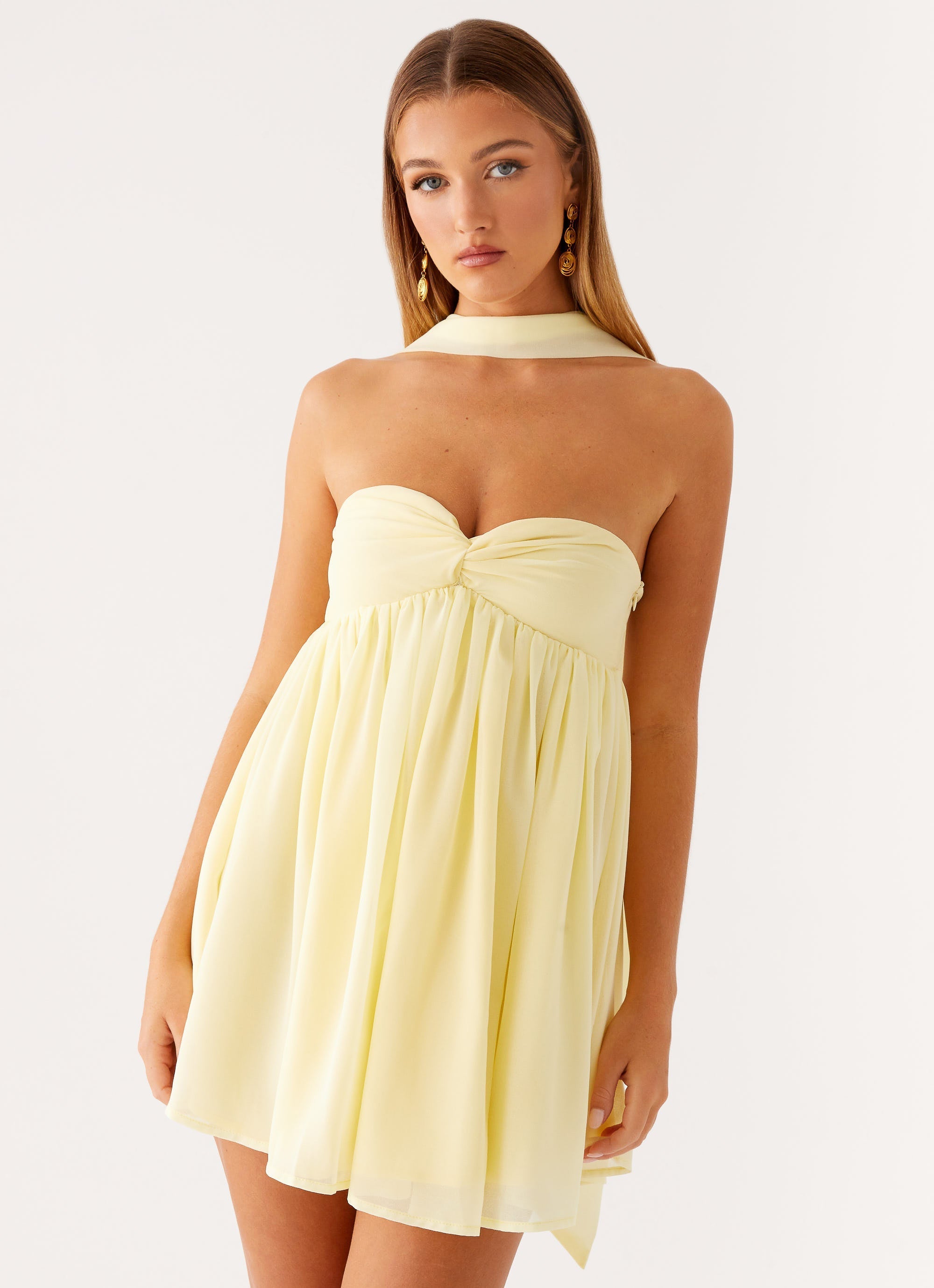 Saturn Mini Dress - Yellow
