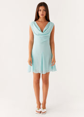 Shayla Mini Dress - Turquoise