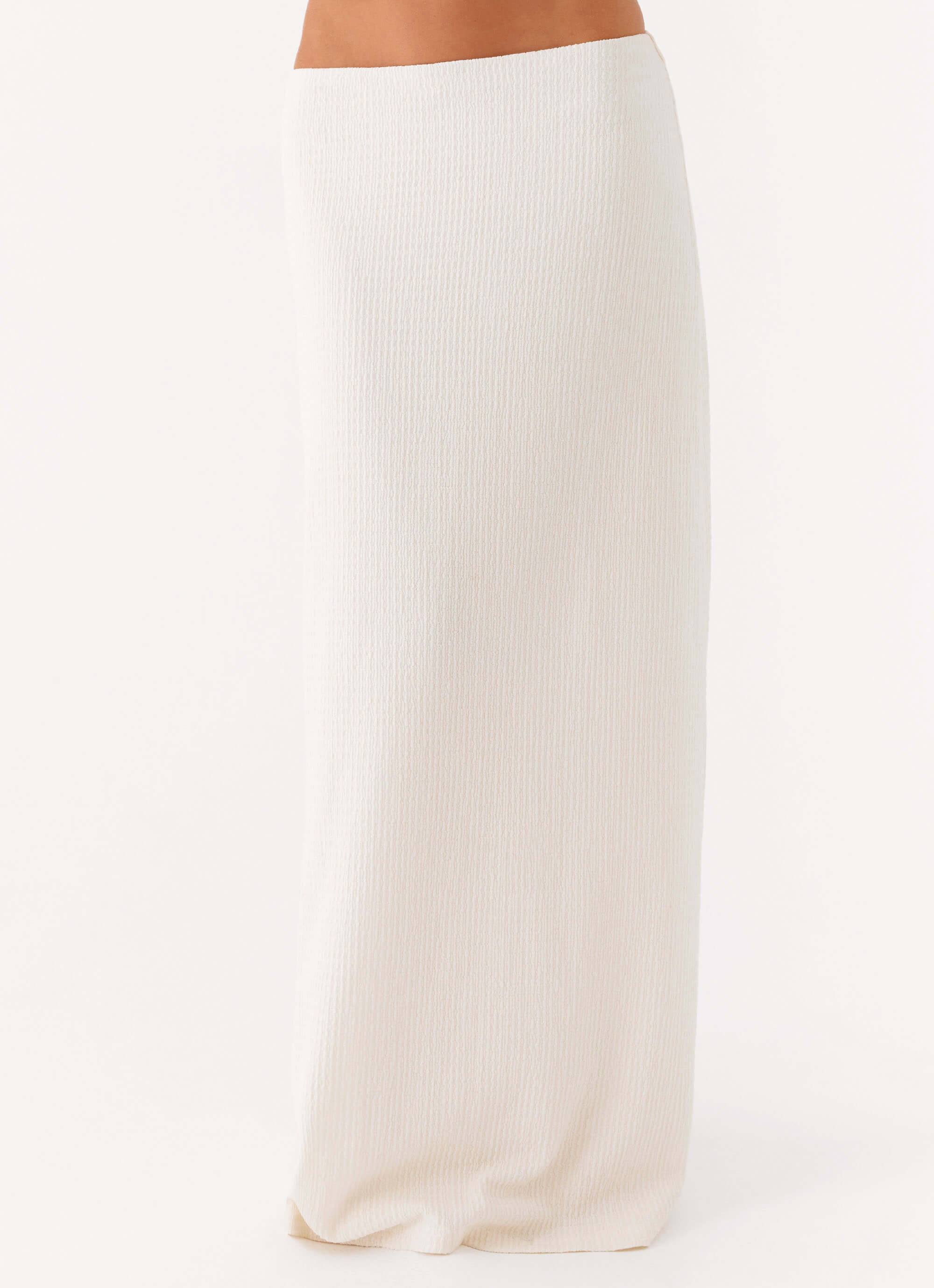 Tatum Low Rise Maxi Skirt - Ivory