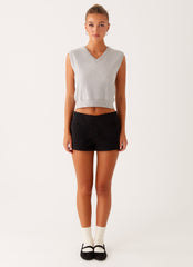 Tyne Knit Vest - Grey