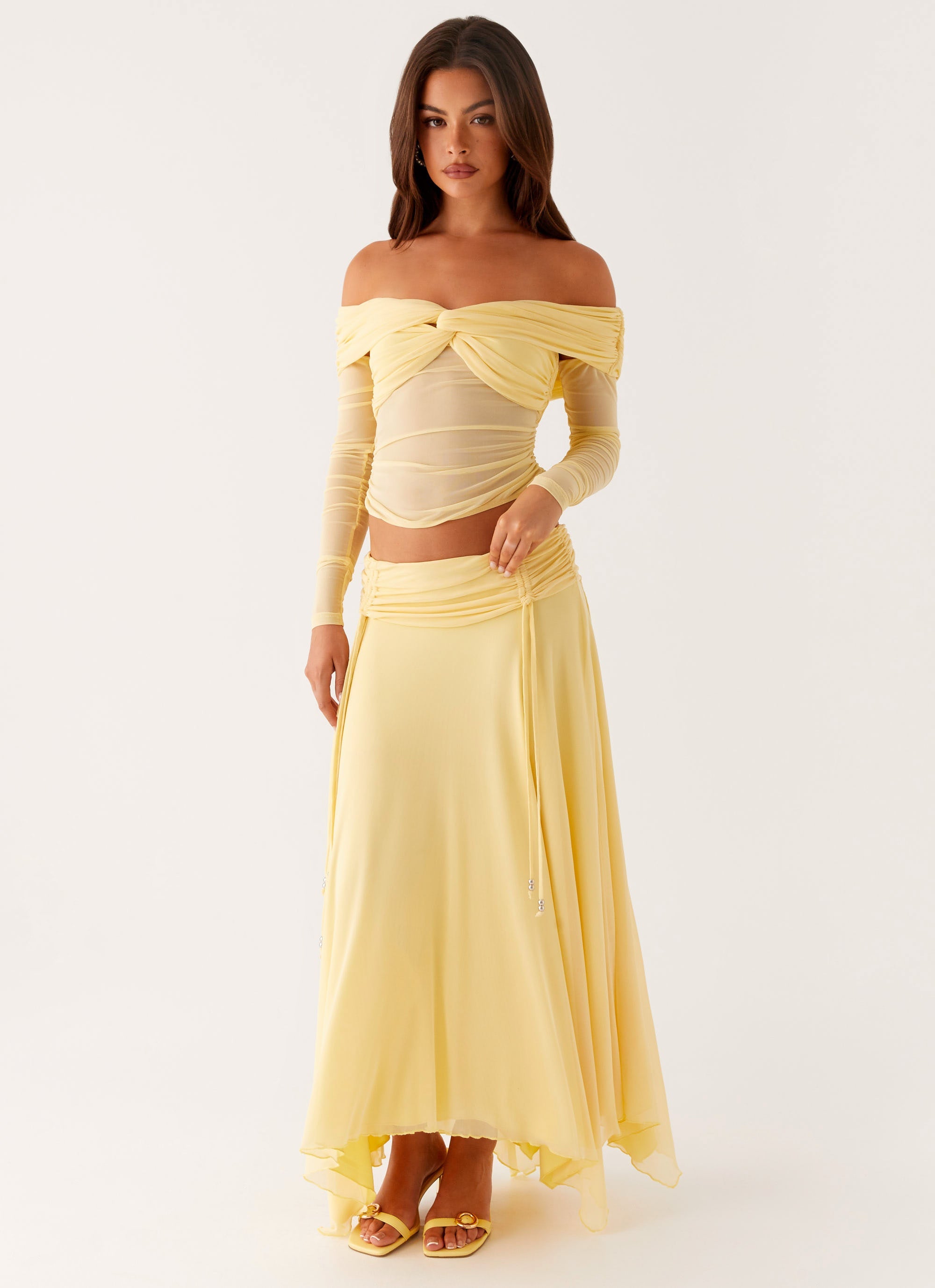 Amryn Long Sleeve Top - Yellow