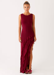 Hendrix Maxi Dress - Raspberry Wine